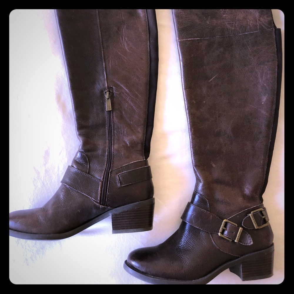 Vince Camuto Over The Knee Boot Brown Size 6 1/2